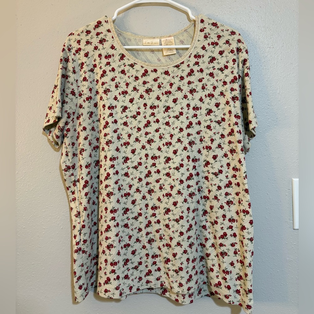 Vintage Floral Print Women's Top